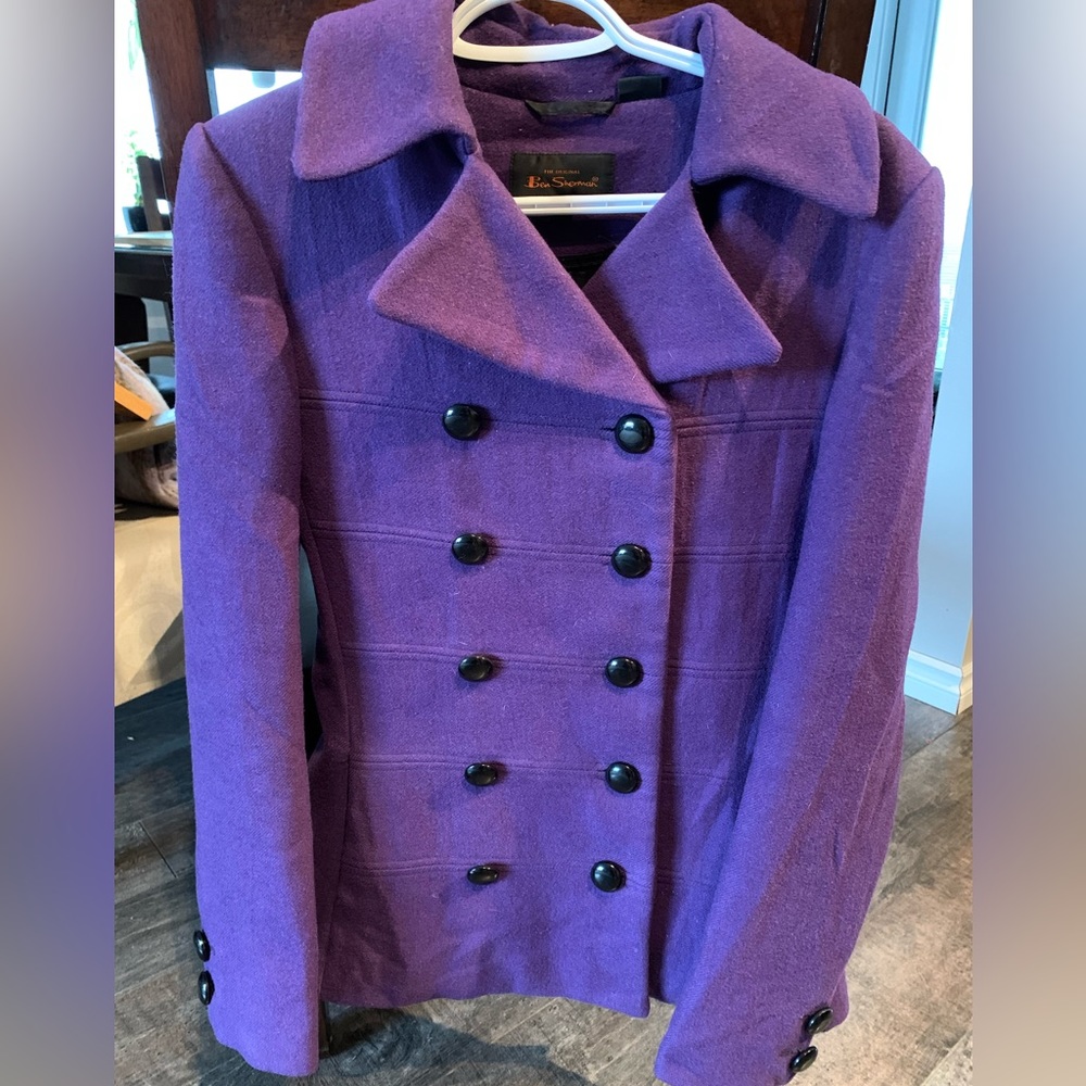 Ben Sherman 100% wool double breasted pea coat